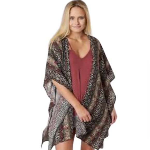 🌹 WILLOW & ROOT FLY AWAY CRINKLE KIMONO - Picture 1 of 6